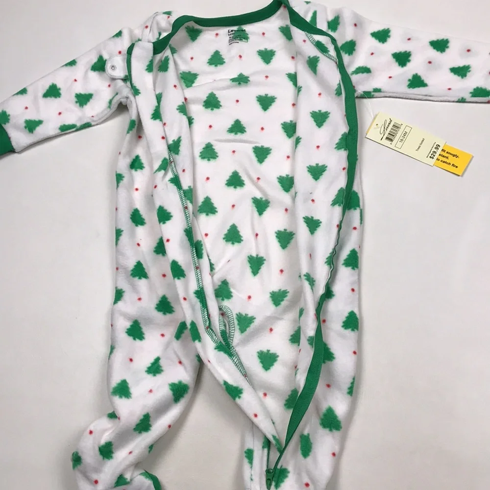 BUNDLE of 2 Leveret Baby Pajamas Zip Up Bodysuits NWT